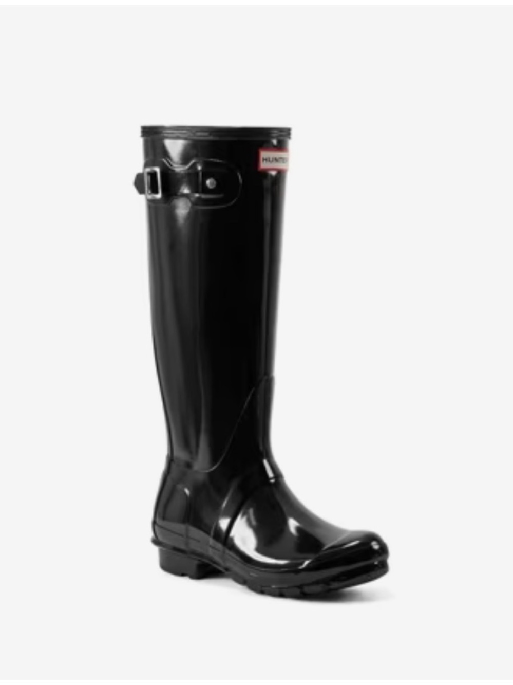 Brand New!!! Hunter Gloss Tall Rain Boot in Black-Size 8